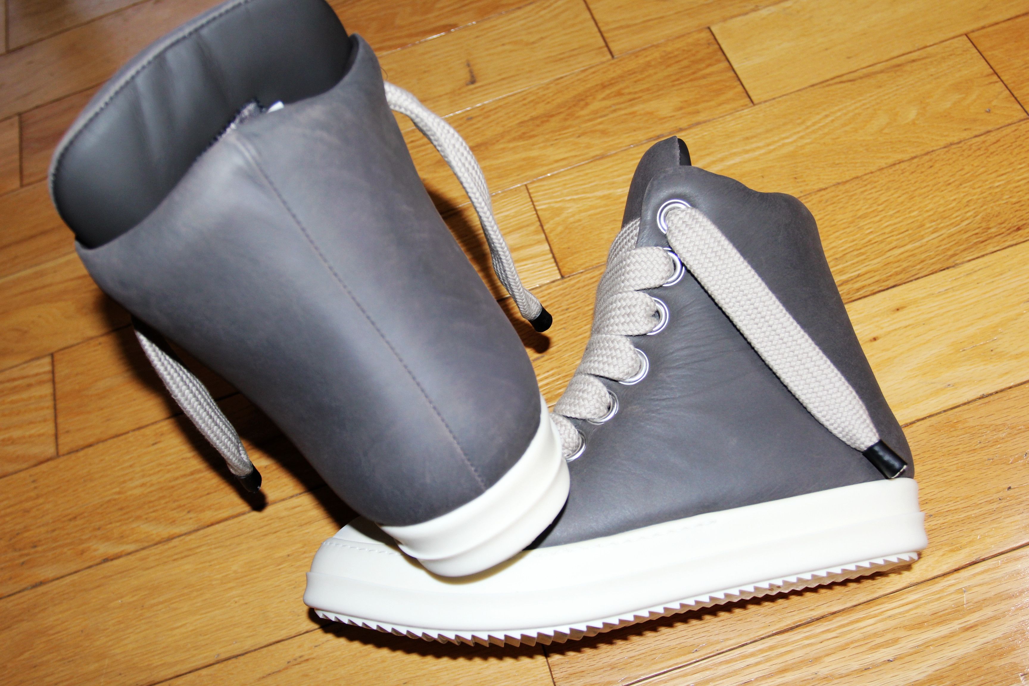 Rick Owens BNWT AW24 RICK OWENS "PORTERVILLE" JUMBO LACE PADDED SHOE 43 Size US 10 / EU 43 - 4 Thumbnail