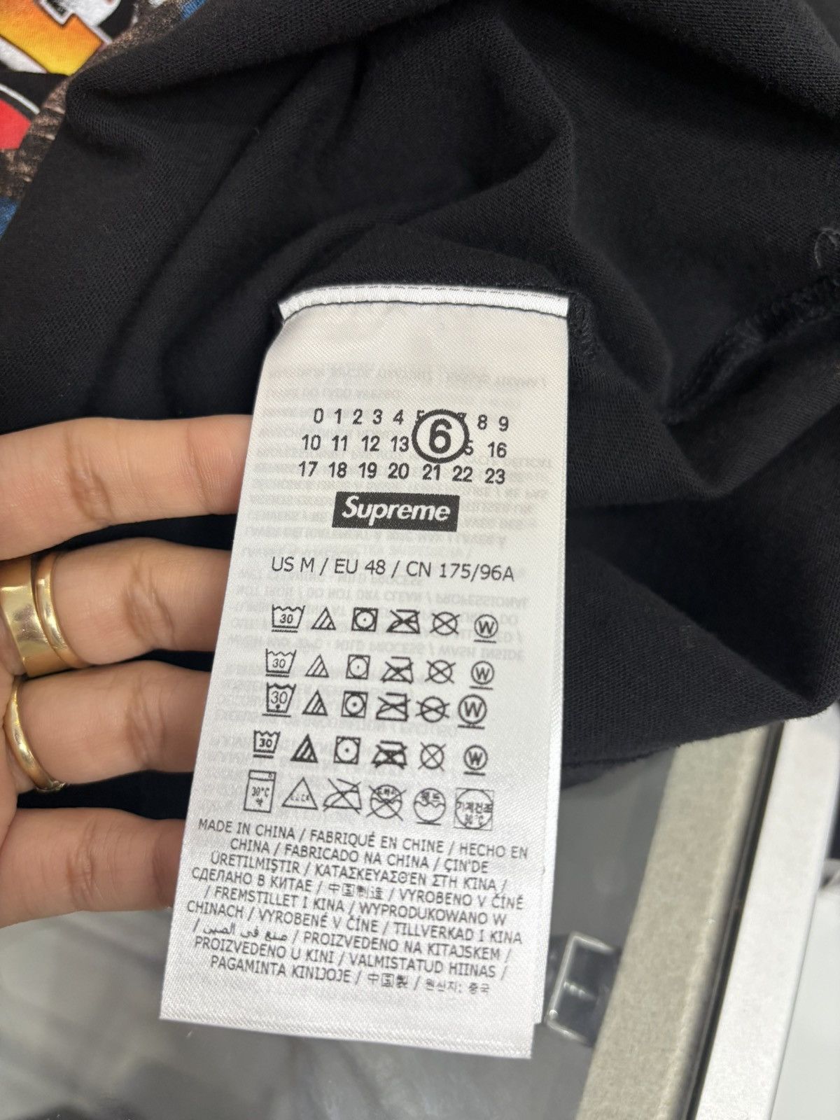 Supreme MM6 Maison Margiela Split S/S Top Black