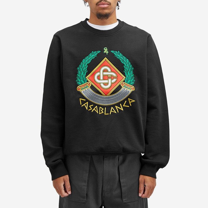 Casablanca ❗️NEW 🇫🇷 Casablanca Tennis Club Embroidered Crest Sweatshirt Size US L / EU 52-54 / 3 - 2 Thumbnail