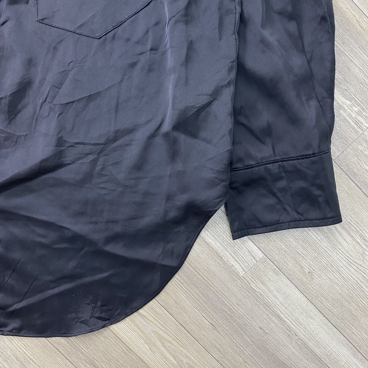 Alexander Wang Vintage Alexander Wang Silk Luxury Black Button Up Shirt Size M / US 6-8 / IT 42-44 - 6 Thumbnail