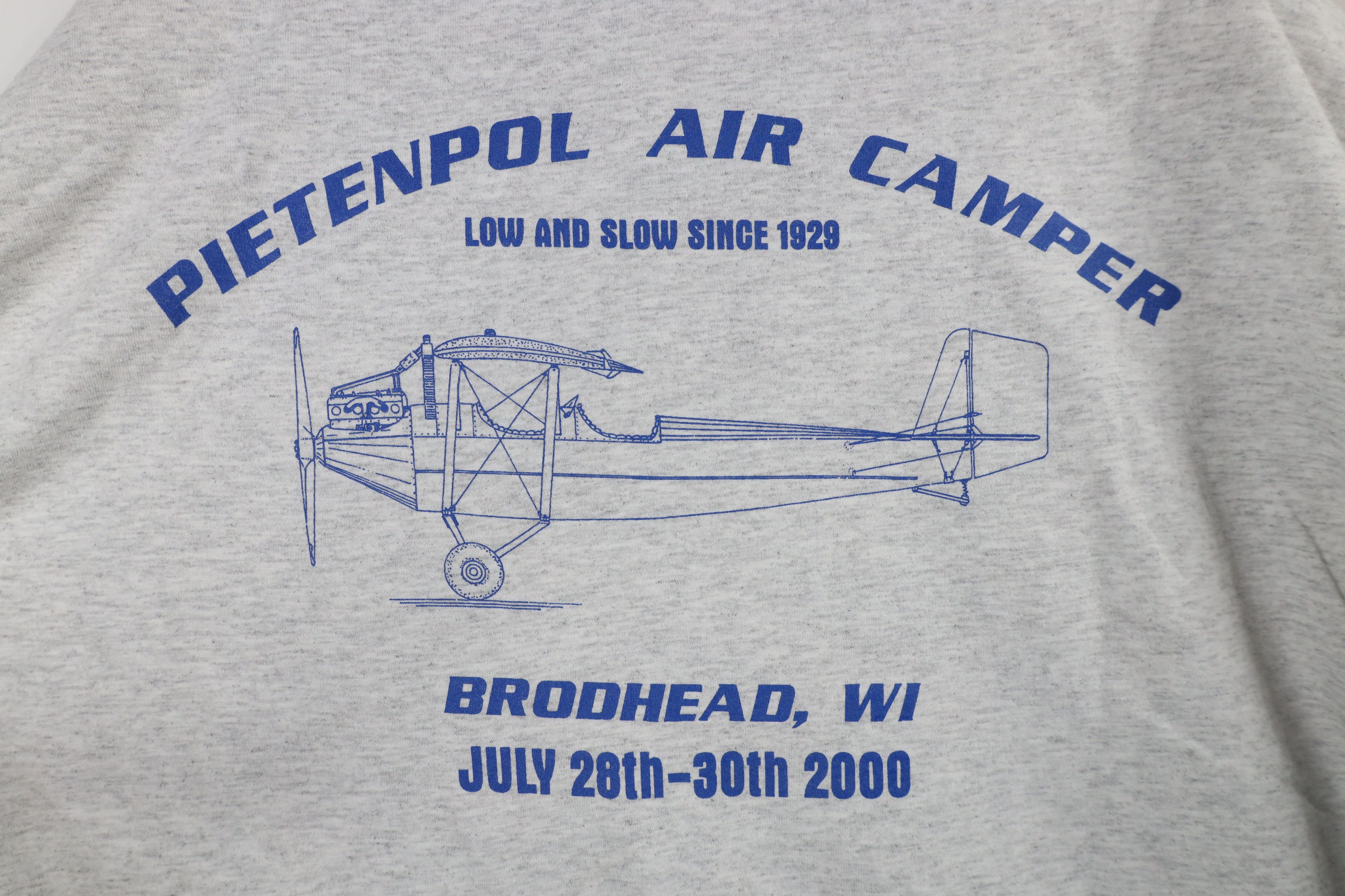 Vintage Vintage 90s Pietenpolo Aircamper Short Sleeve T-shirt Size US XL / EU 56 / 4 - 10 Thumbnail
