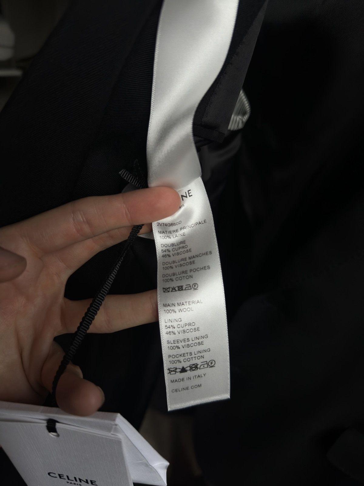 Celine Celine Hedi slimane gabardine blazer Size 50R - 6 Thumbnail
