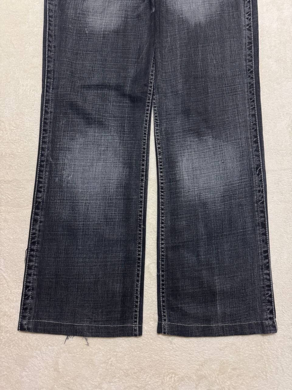 Japanese Brand FLARE 90s Style Devred Japanese Mudwash Distress Denim Jean Size US 33 - 8 Thumbnail