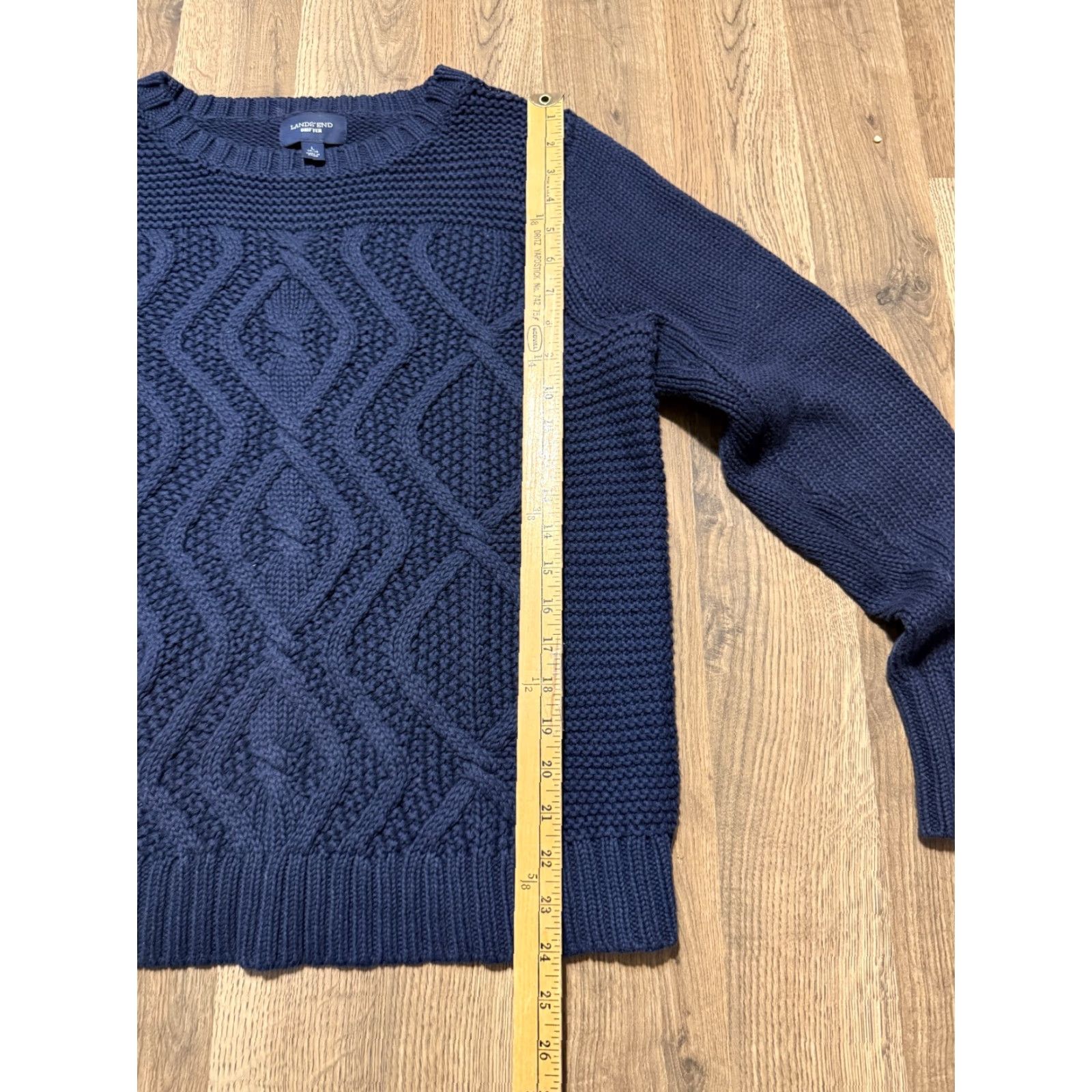 Lands' End Lands' End Sweater Woman's Size Large Blue Crewneck Pullover Knit Size L / US 10 / IT 46 - 7 Thumbnail