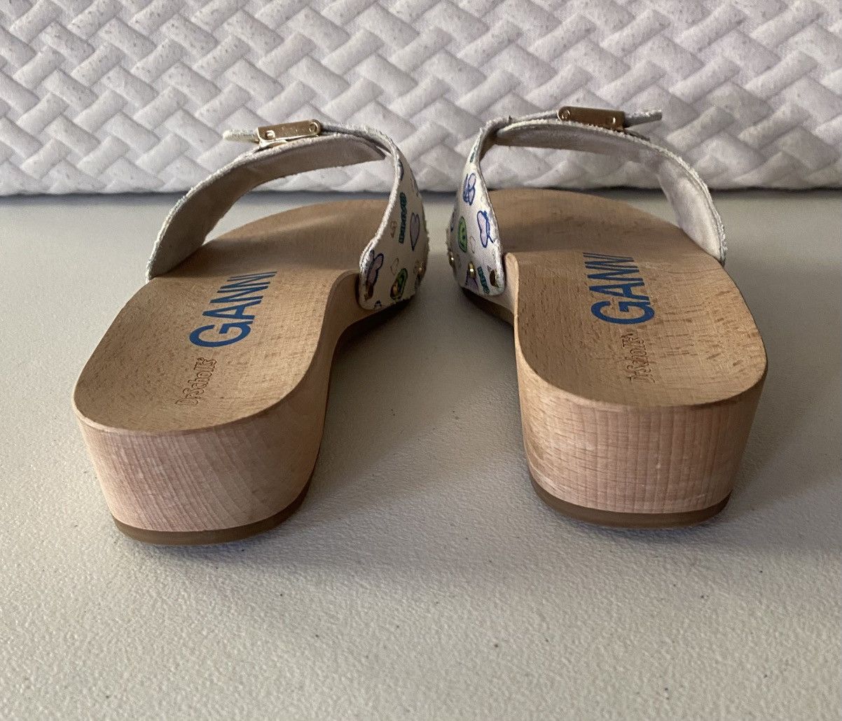 Ganni Dr Scholls X Ganni Original Clog Women Shoes White 7 US Size US 7 / IT 37 - 10 Thumbnail
