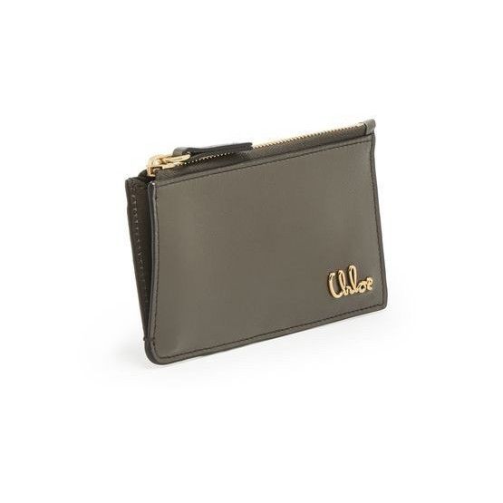 Chloe Chloe Iconic Flannel Gray Shiny Leather Wallet New & Authent Size ONE SIZE - 2 Thumbnail