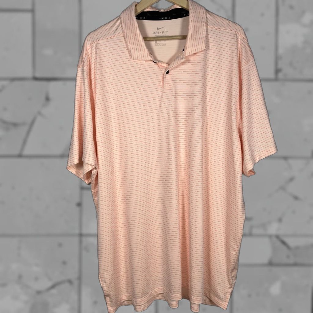 Nike Nike Polo Shirt Athletic Orange Dri-Fit Standard Fit Mens XXL Size US XXL / EU 58 / 5 - 1 Thumbnail