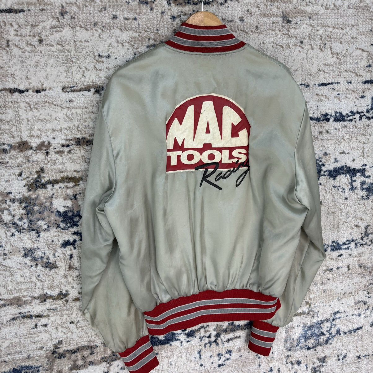 Holloway × Vintage Vintage 90s Mac Tool Racing Big Logo Bomber Jacket Size US L / EU 52-54 / 3 - 3 Thumbnail