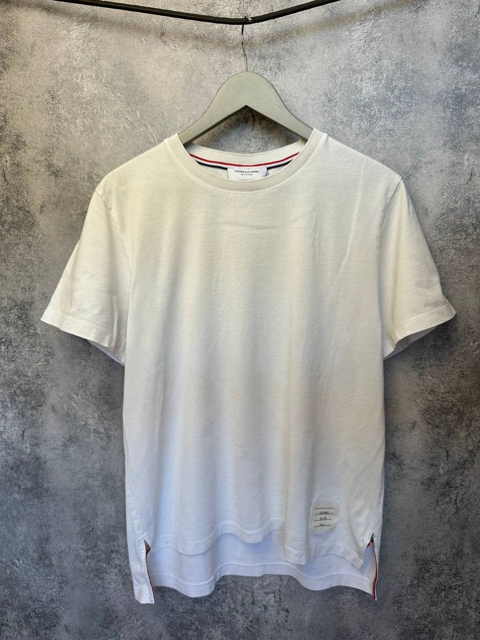 Thom Browne Thom Browne Crew Neck T-Shirt White Tee Shor Sleeve Size US M / EU 48-50 / 2 - 2 Thumbnail