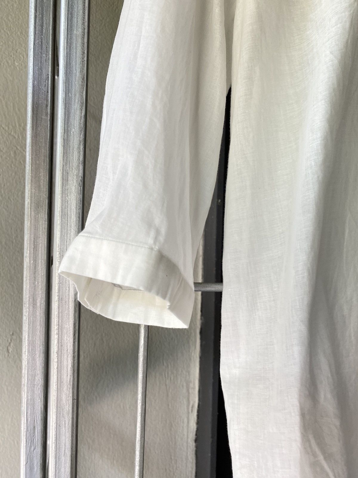 Jil Sander Jil Sander 3/4 Sleeve White Shirt Size XXS / US 00 / IT 34 - 12 Thumbnail
