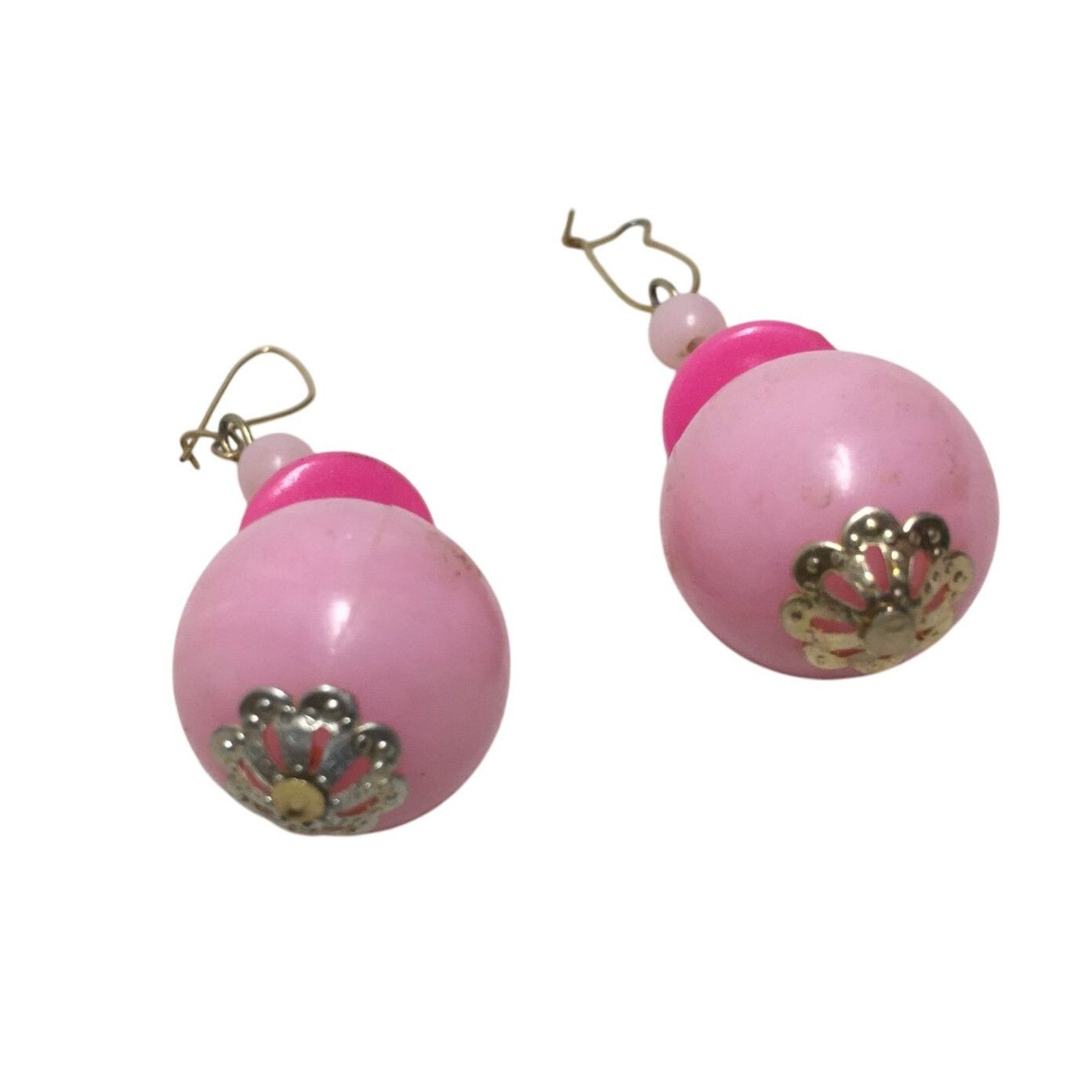 Other Women's Vintage Pink Beaded Dangle Drop Earrings Size ONE SIZE - 2 Thumbnail