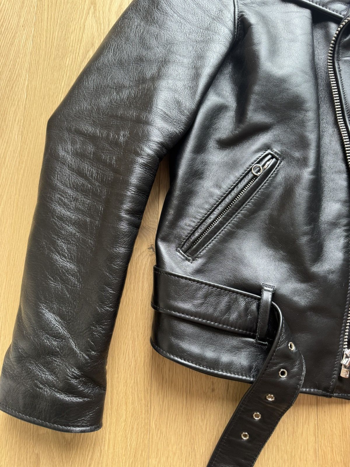 Schott Schott 613SH Leather Jacket – Size 42 – Lightly Worn Size US XS / EU 42 / 0 - 6 Thumbnail