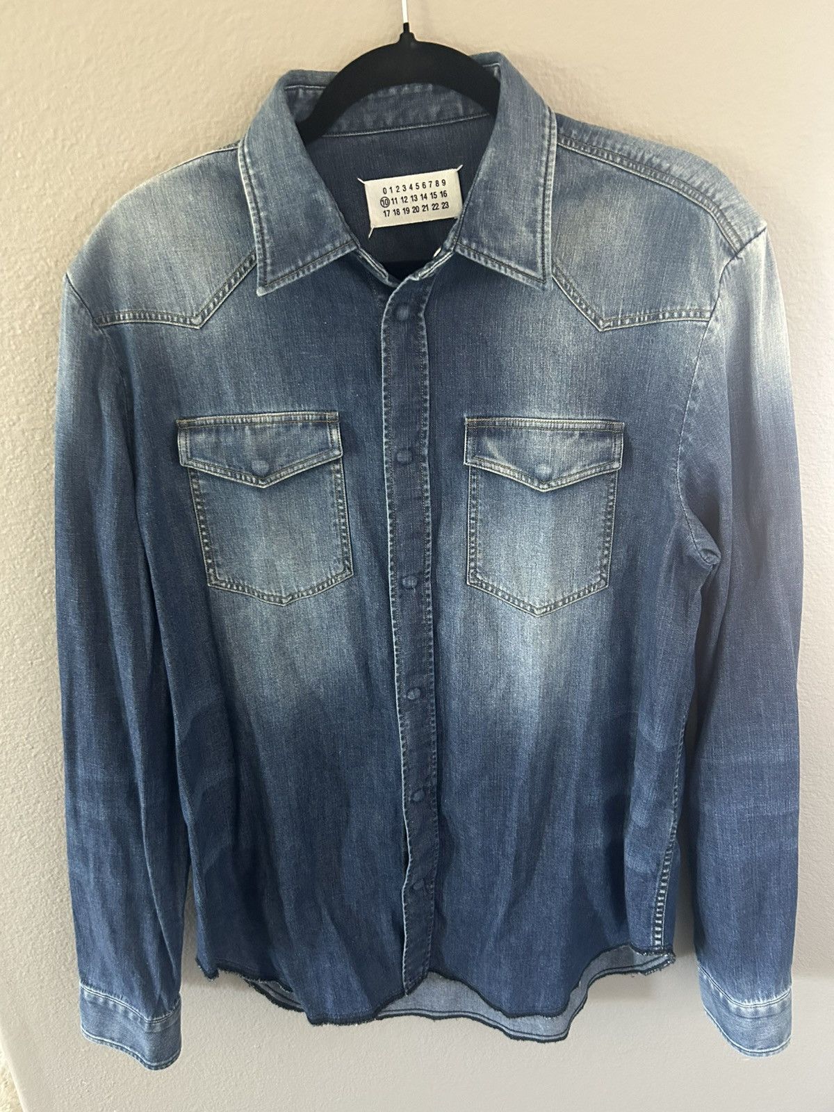 Maison Margiela Maison Margiela Indigo Western Denim 10 Shirt Size US L / EU 52-54 / 3 - 2 Thumbnail