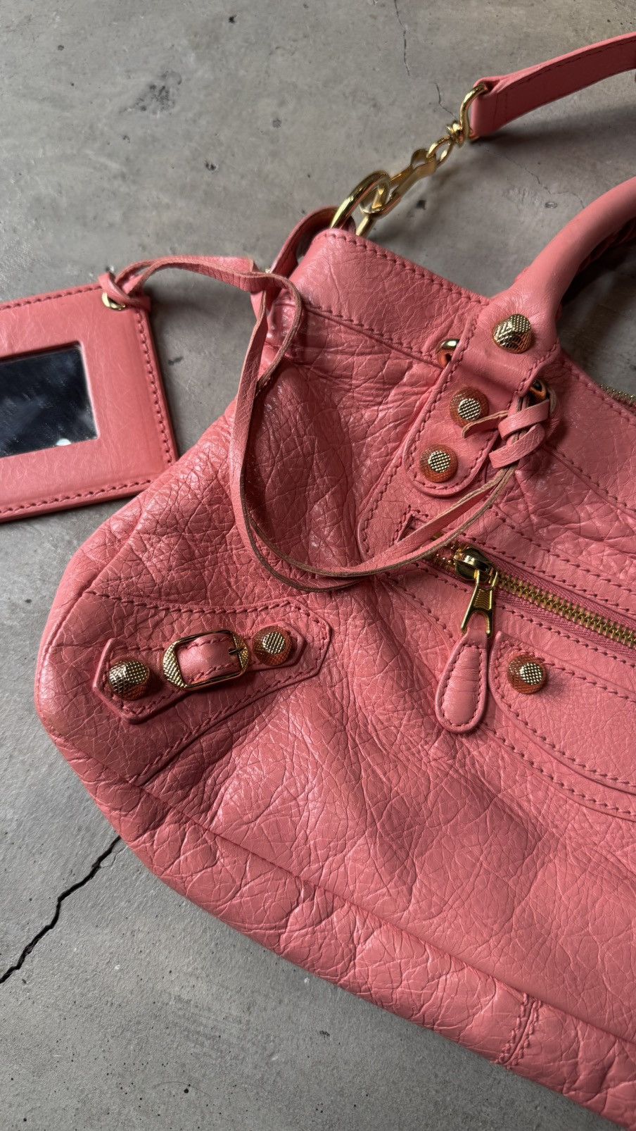 Balenciaga BALENCIAGA Agneau Giant 12 GoldHardware MiniCity RoseJaipur Size ONE SIZE - 4 Thumbnail