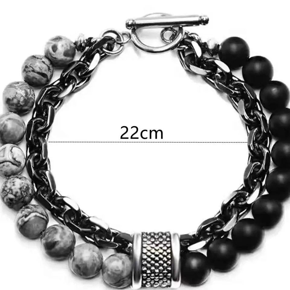Other 1 Piece Punk Simple Temperament Black Beaded Chain Size ONE SIZE - 3 Thumbnail