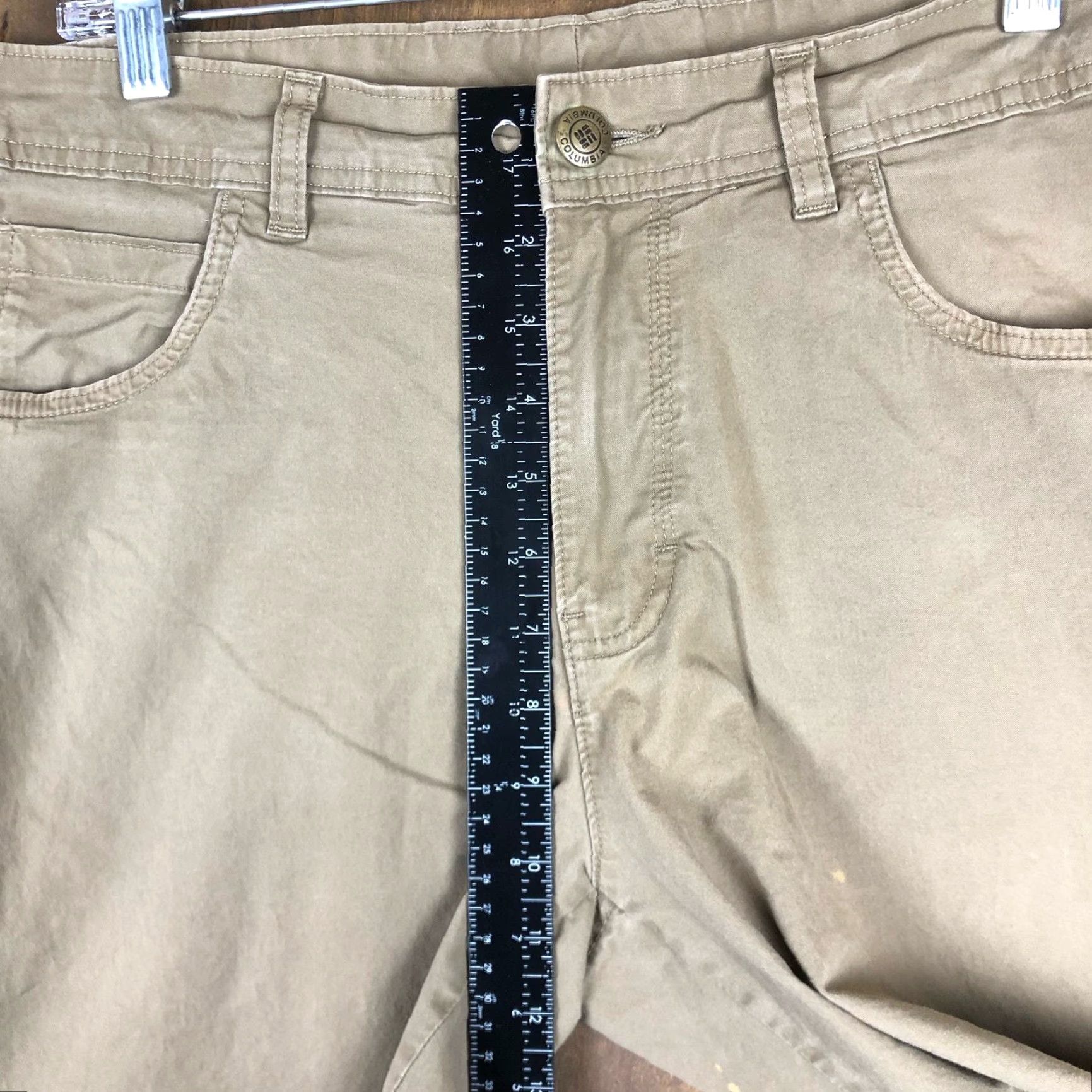 Vintage Columbia Mens Pants Brown Khakis Regular Fit Straight Leg Workwear 34x30 (34x27) Size US 34 / EU 50 - 7 Thumbnail