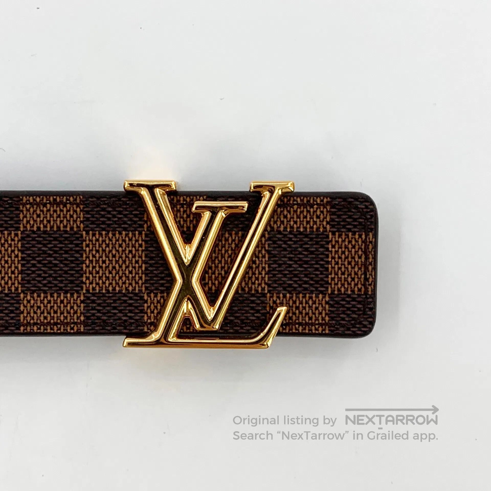Louis Vuitton Louis Vuitton Dark Brown Checkerboard Smooth Buckle Leathe Size ONE SIZE - 7 Thumbnail