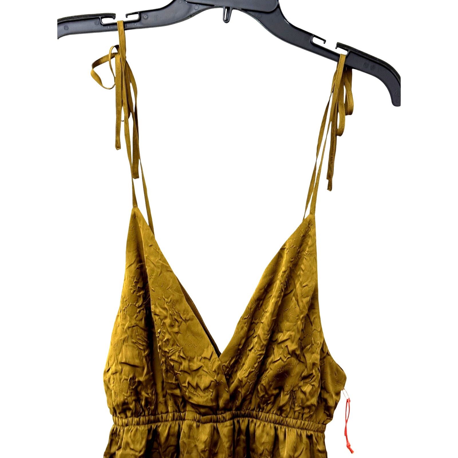 Other Open Edit Romper Surplice V-Neckline Brown Bronze XS NWT Size 32" / US 10 / IT 46 - 4 Thumbnail