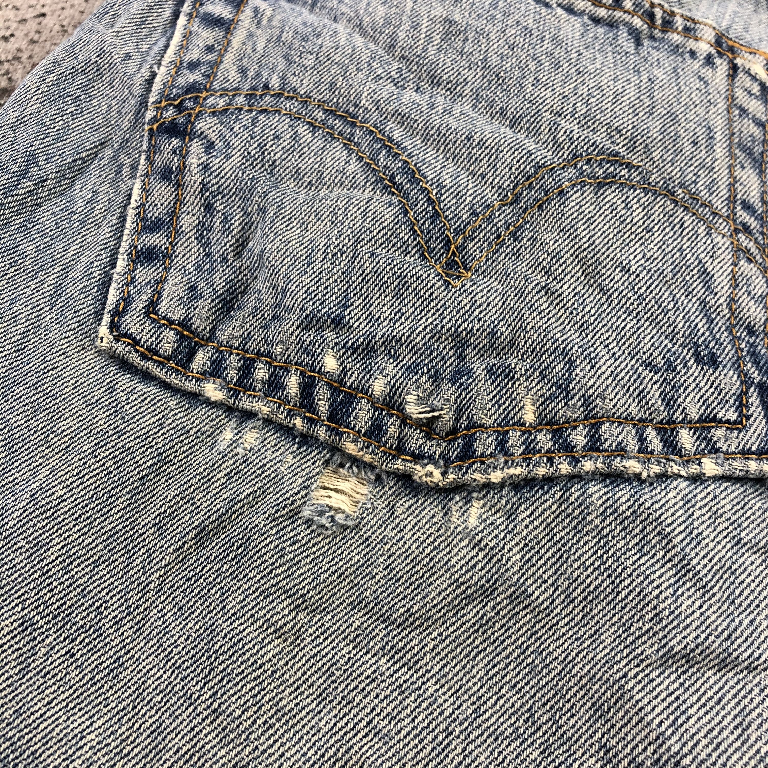 Levi's Vintage Levis 501 Jeans Dirty Wash Denim Kj1412 Size US 34 / EU 50 - 12 Thumbnail