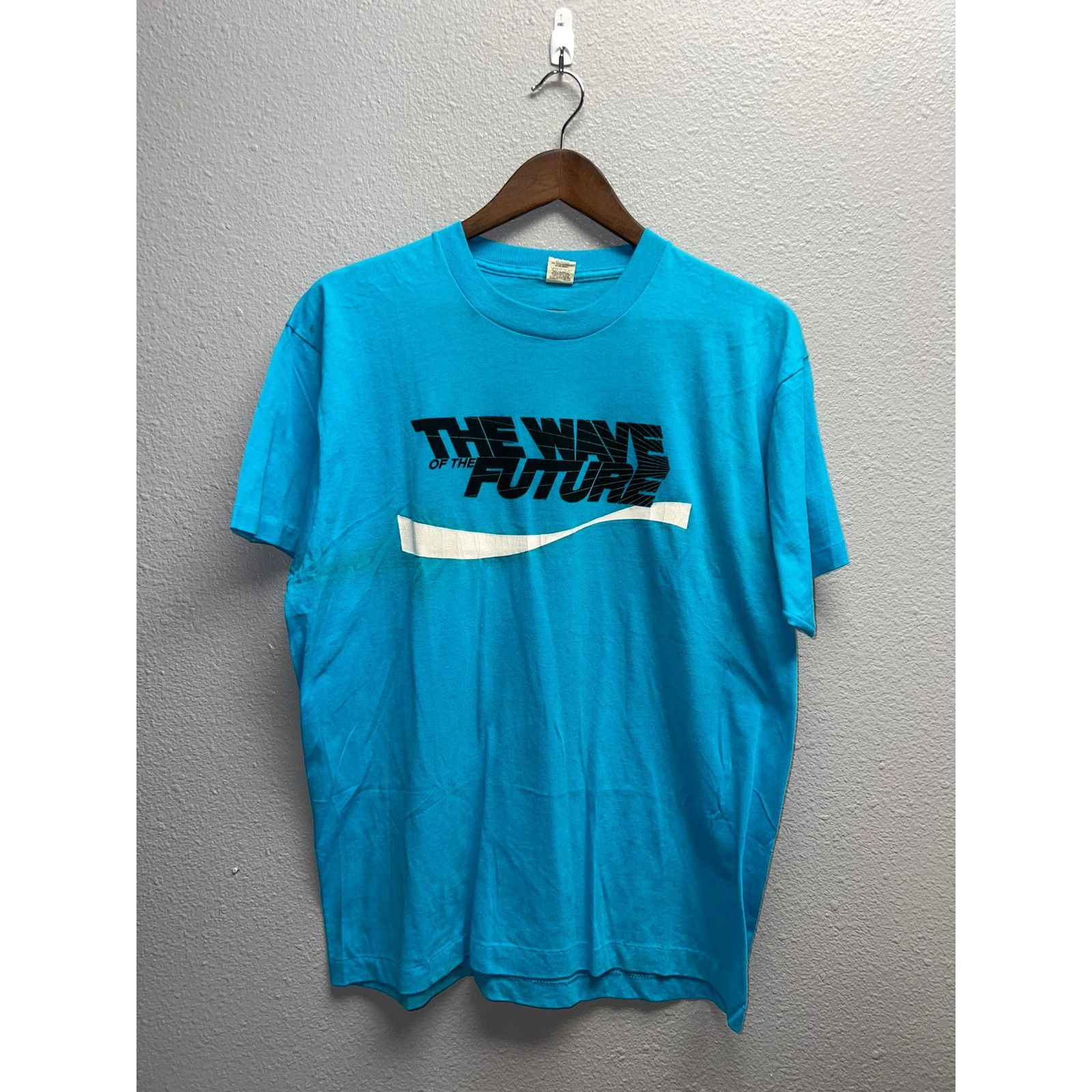Vintage Vintage The Wave Of The Future Shirt Graphic Tee VTG 90s L Size US L / EU 52-54 / 3 - 1 Thumbnail