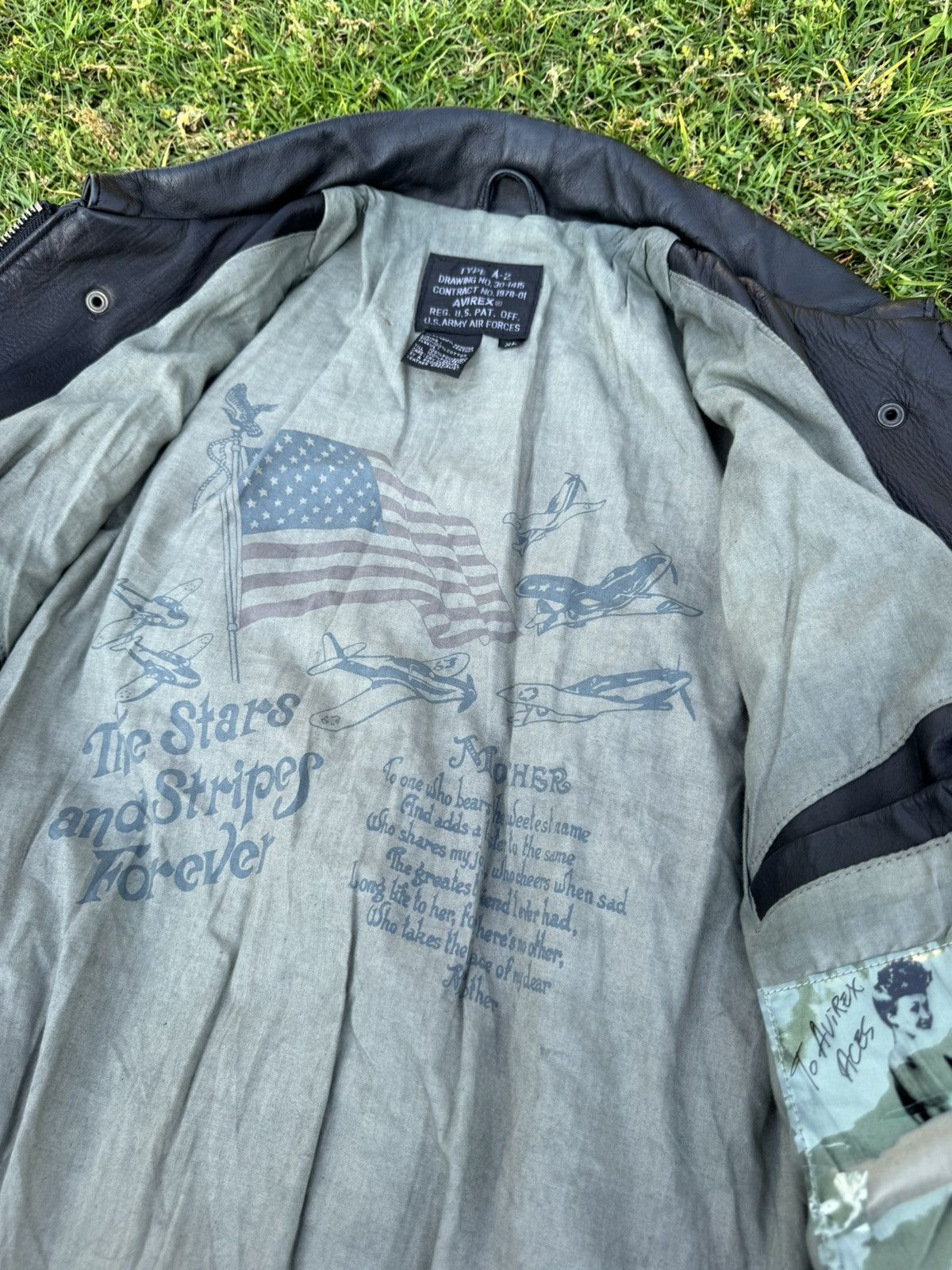 Avirex Vintage AVIREX A-2 Leather Flight Bomber Jacket Cowhide Size US XL / EU 56 / 4 - 13 Thumbnail
