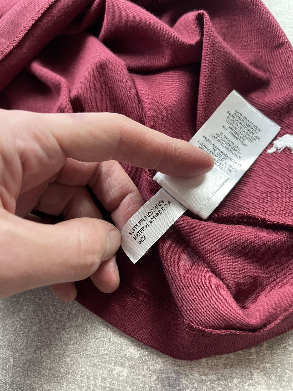 Polo Ralph Lauren Polo Ralph Lauren Burgundy Long Sleeve Logo Shirt Size US M / EU 48-50 / 2 - 12 Thumbnail