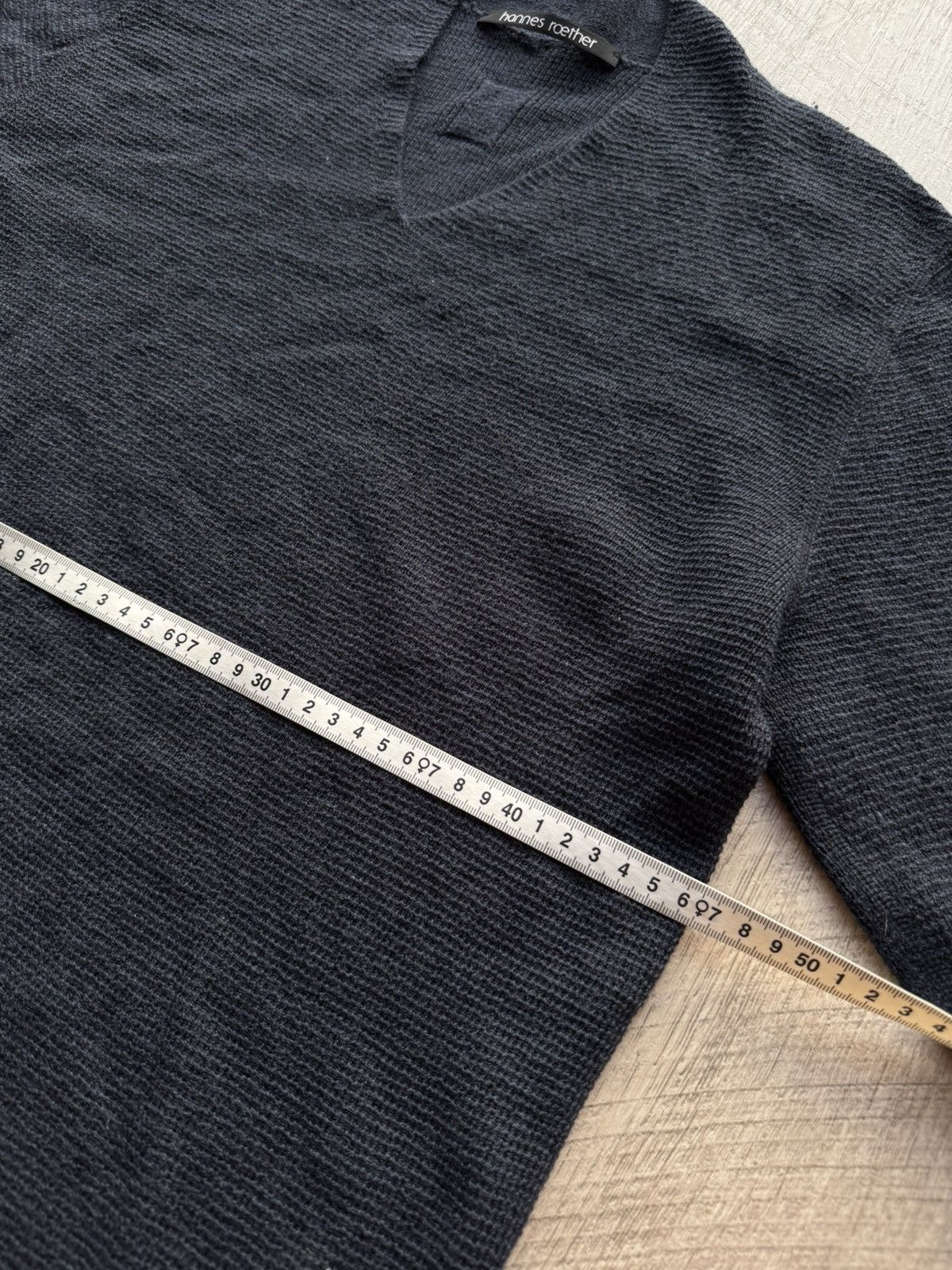 hannes roether Hannes Roether Wool Knitted Sweater Blue V Neck Size US M / EU 48-50 / 2 - 6 Thumbnail