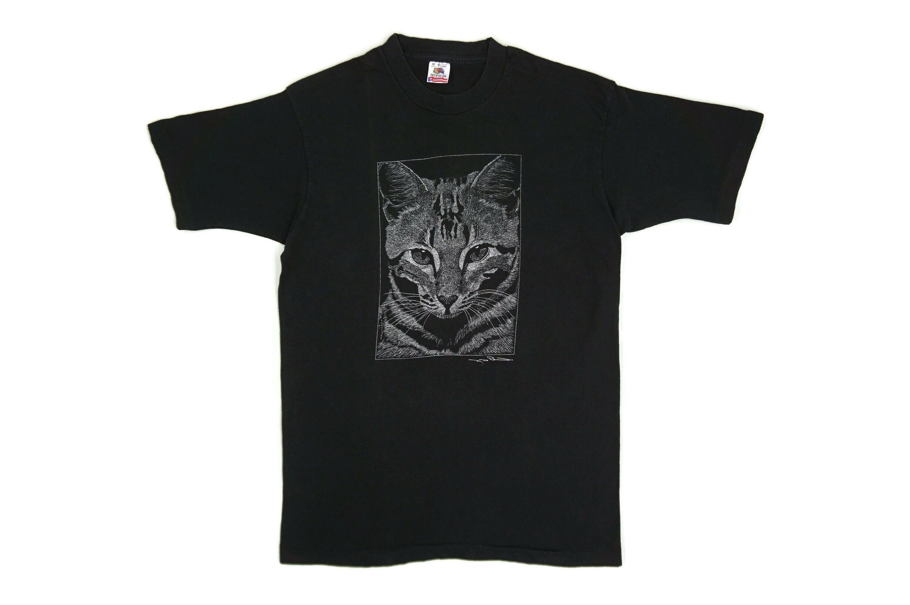 Fruit Of The Loom Vintage Wildcat Tee Fruit Of The Loom Art Tee USA Made Size US M / EU 48-50 / 2 - 1 Thumbnail