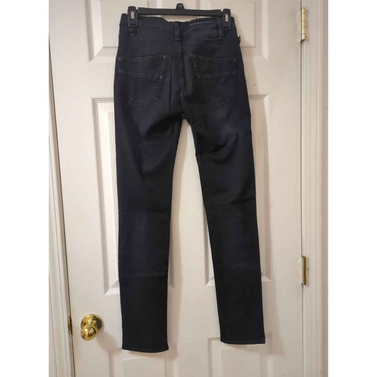 Vintage Rock & Republic Berlin Jeans Womens Size 2 Black Skinny Denim Size 26" / US 2 / IT 38 - 5 Thumbnail