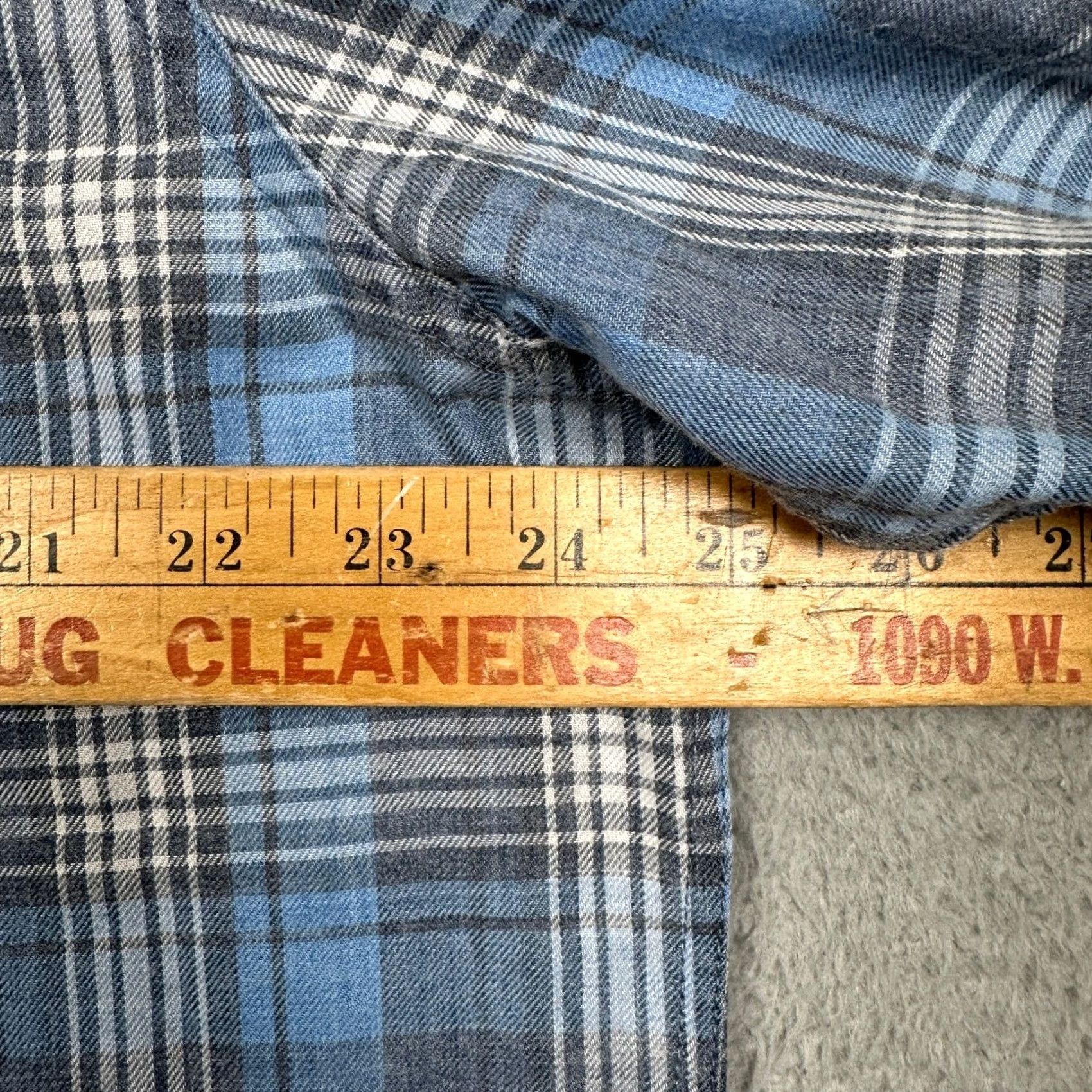 Flag & Anthem Flag & Anthem Shirt Plaid Button-Up Long Sleeve Men XL Blue Gray Casual Workwear Modern Classic Fit Jacket Style Size US XL / EU 56 / 4 - 6 Thumbnail