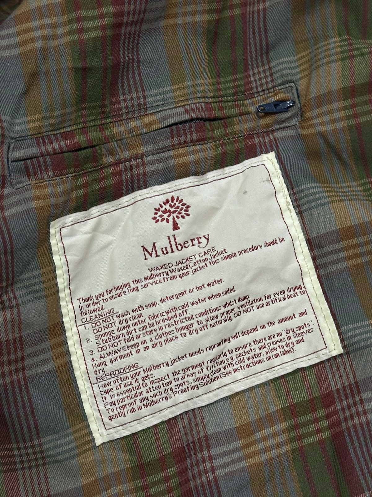 Mulberry Men’s Wax Mulberry Vintage Bomber Jacket Size L Size US L / EU 52-54 / 3 - 10 Thumbnail