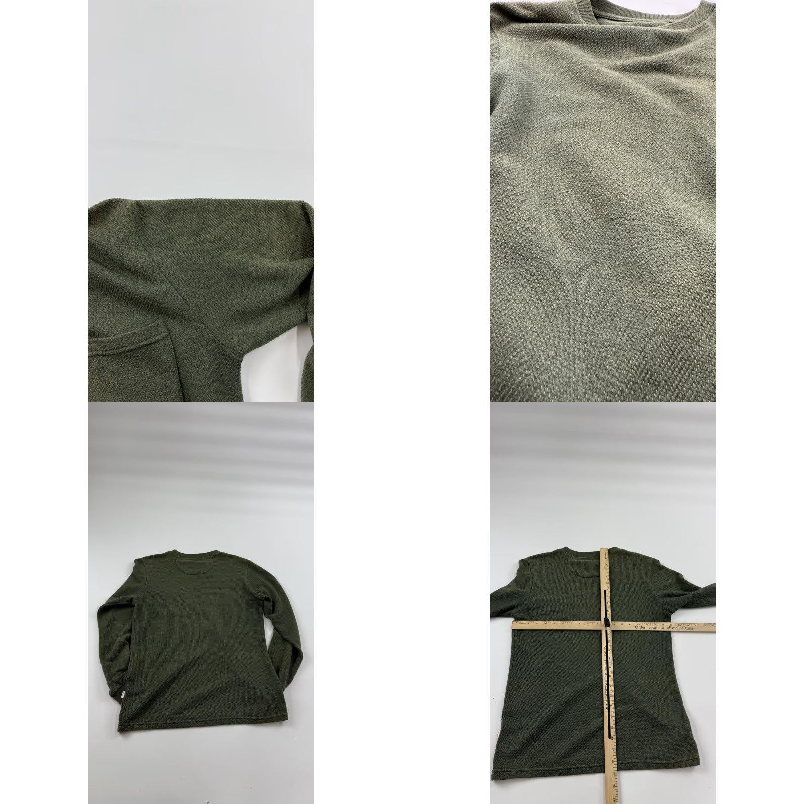 Saturdays NYC Saturdays Surf NYC Shirt Mens Small Green Long Sleeve Pocket Crew Neck Casual Size US S / EU 44-46 / 1 - 8 Thumbnail