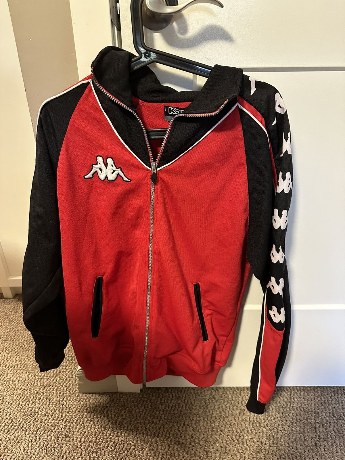 Kappa Red Jacket Kappa Track Jacket Grailed