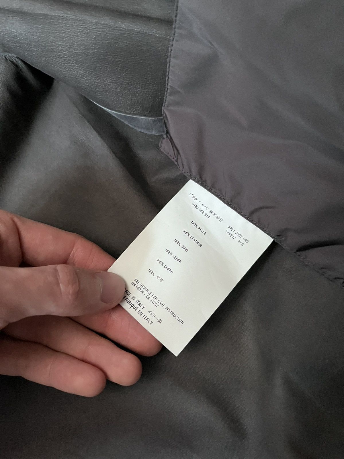 Prada Prada 2007 Cafe Racer sude grey zip leather jacket Size US L / EU 52-54 / 3 - 23 Thumbnail