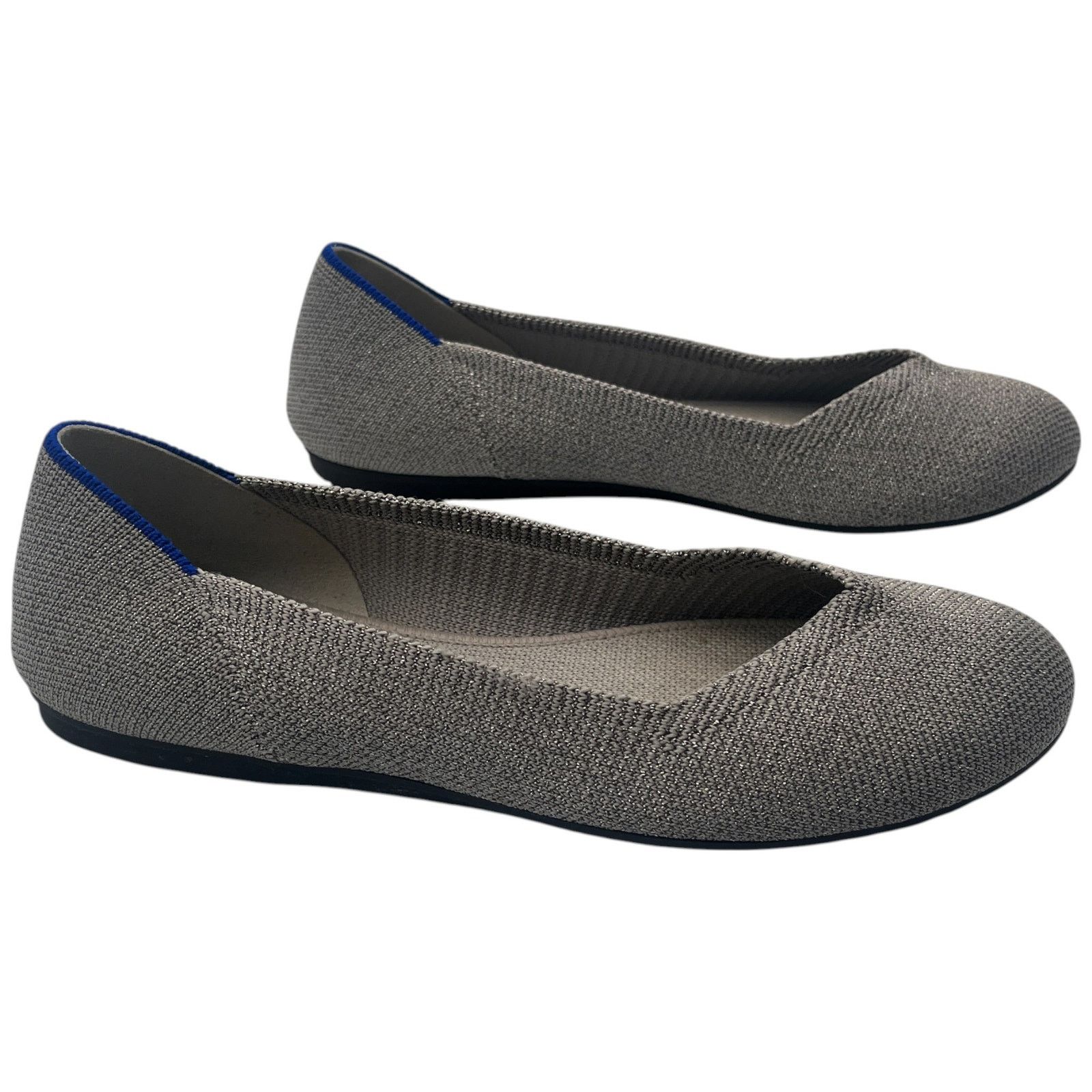 Rothy's The Flat Slip On Ballet Shoes Gray Comfort Size 6.5 in Grey, Women's