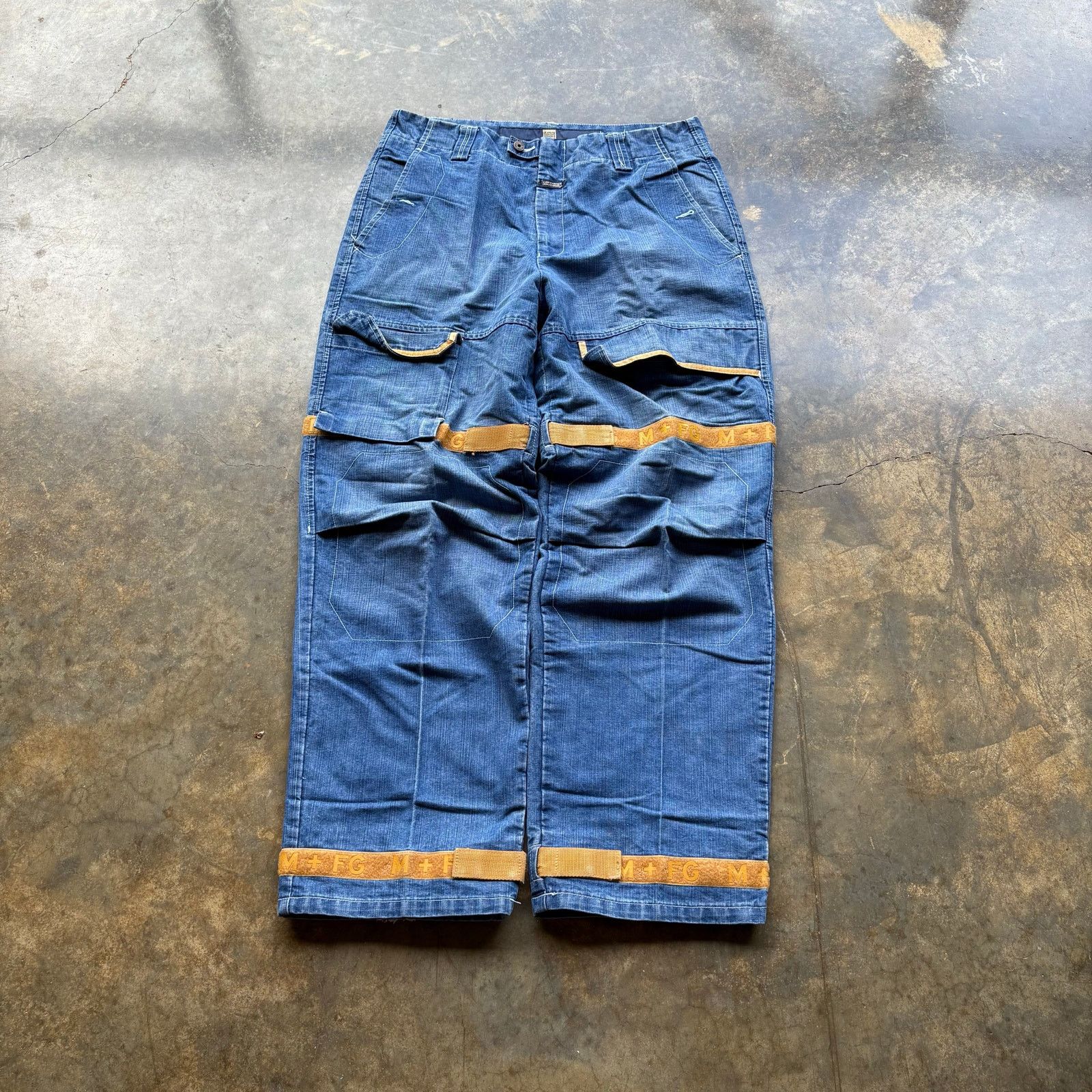Marithe + Francois Girbaud Crazy Baggy Girbaud Shuttle Jeans Size US 36 / EU 52 - 1 Thumbnail