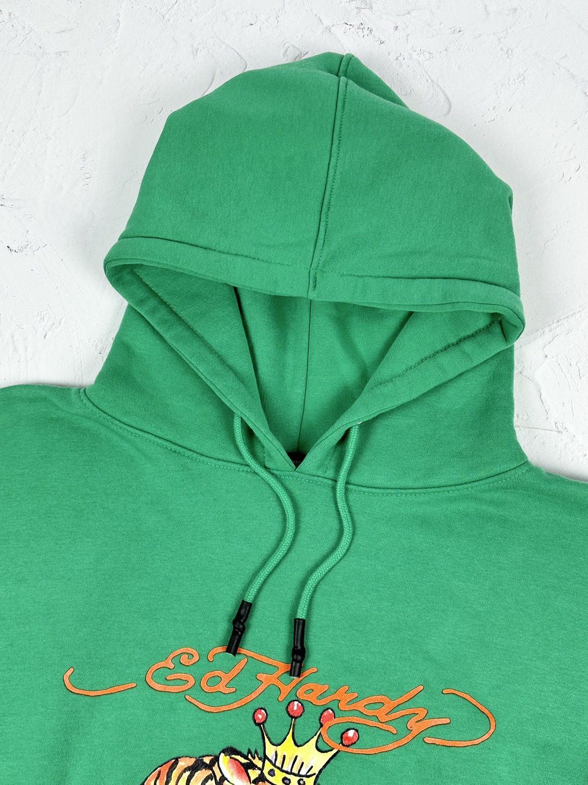 Ed Hardy Ed Hardy Missguided Cropped Green Hoodie Size L / US 10 / IT 46 - 5 Thumbnail