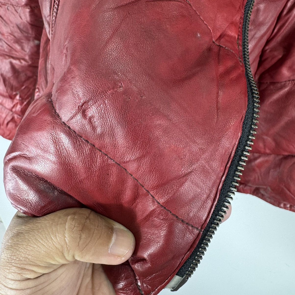 14th Addiction × If Six Was Nine × KMRii 🔥🔥 VINTAGE 14TH ADDICTION SHEEP SKIN PUFFER LEATHER JACKET Size US S / EU 44-46 / 1 - 15 Thumbnail