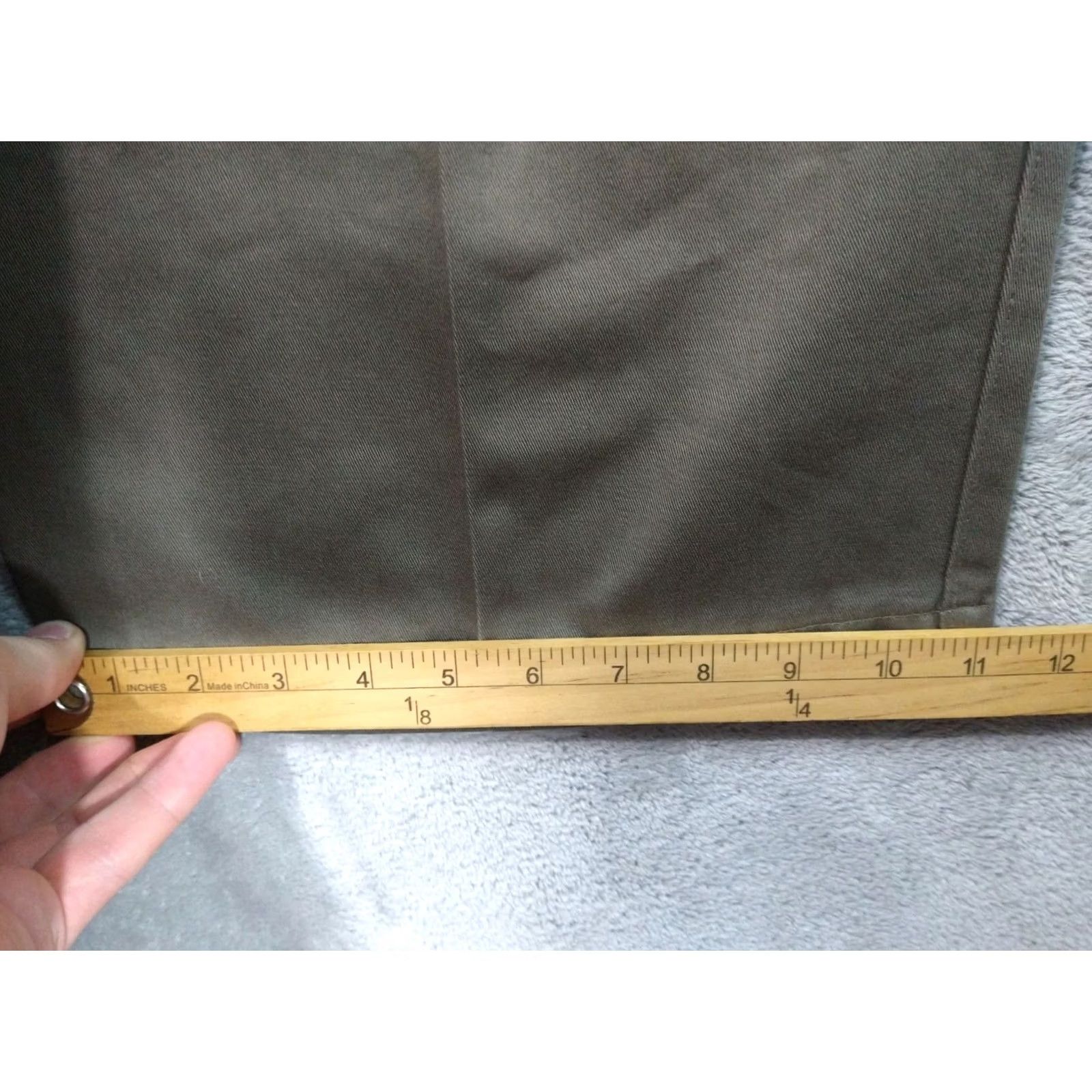 Vintage Oak Hill Pants Mens 58x30 Green Chino Tapered Pleated Comfort Waist Cotton Front Pocket Slash Pocket Size US 42 / EU 58 - 6 Thumbnail