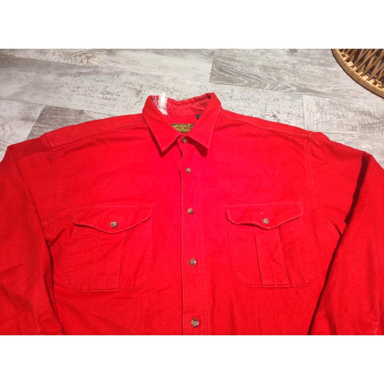 Eddie Bauer VINTAGE Eddie Bauer Men’s XL Button-Down Shirt Red 90s Flannel Casual Made in USA Size US XL / EU 56 / 4 - 5 Thumbnail