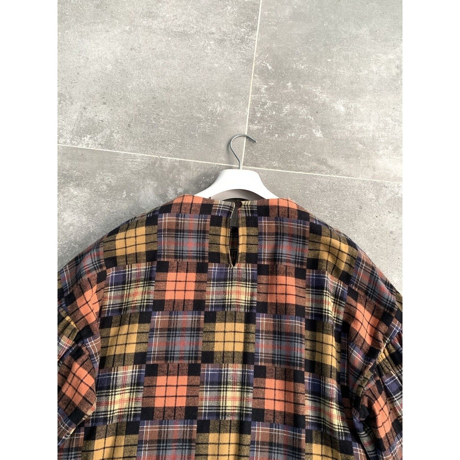 Designer × YMC OVERSIZED Womens YMC Ballon Sleeves Checked Dress Tunic SZ M Size M / US 6-8 / IT 42-44 - 22 Thumbnail