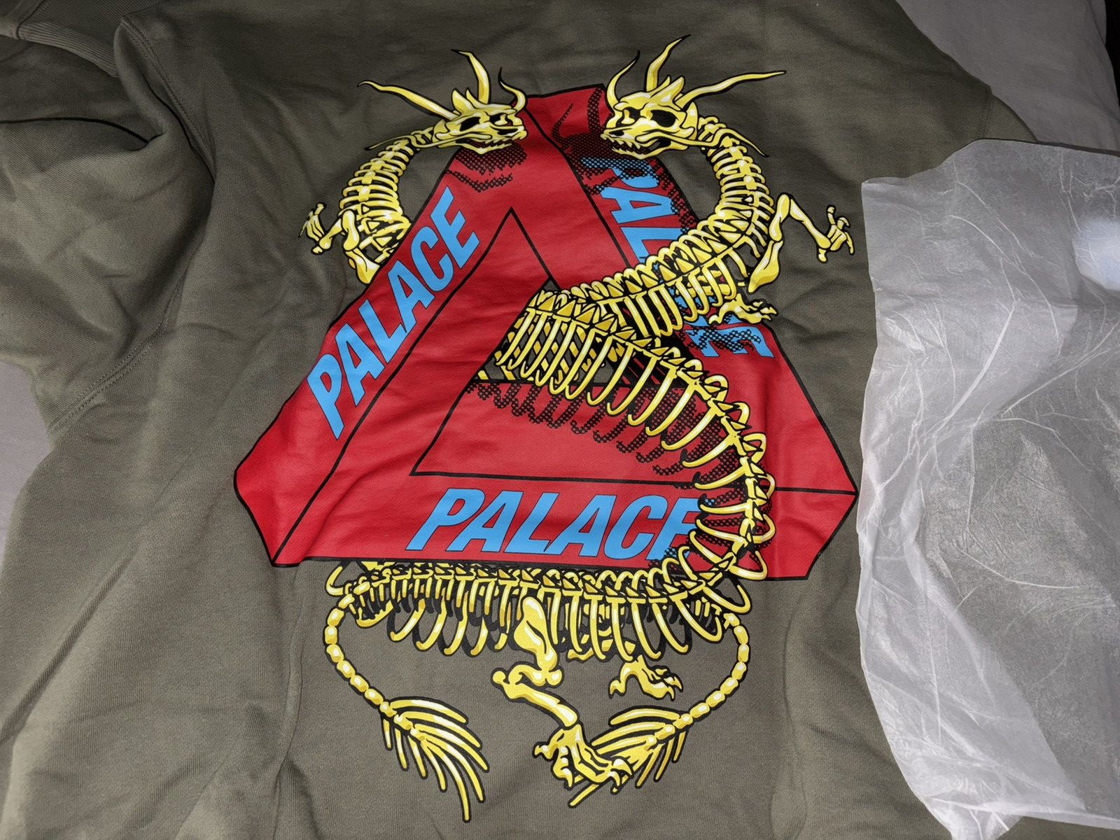 Palace Palace Dragon Bones Tri Ferg Hoodie Olive Size US L / EU 52-54 / 3 - 2 Thumbnail