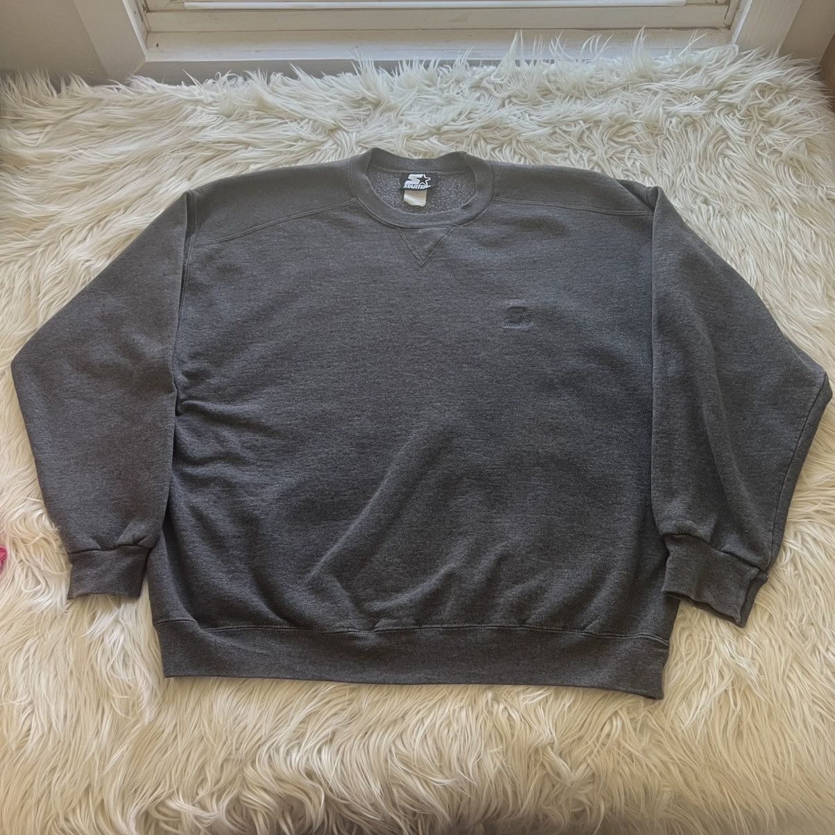 Starter Vintage Y2K Starter Crewneck Gray Sweatshirt Men's Size L Size US L / EU 52-54 / 3 - 1 Thumbnail