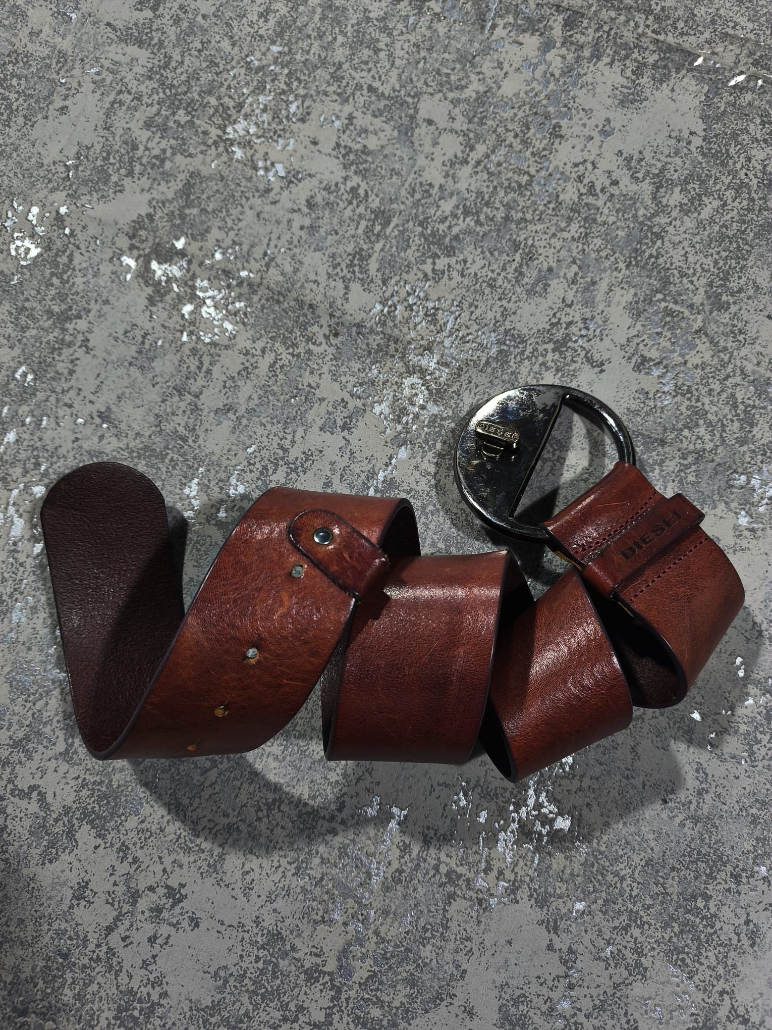 Diesel vintage diesel d-ring big buckle western italy leather belt Size ONE SIZE - 3 Thumbnail