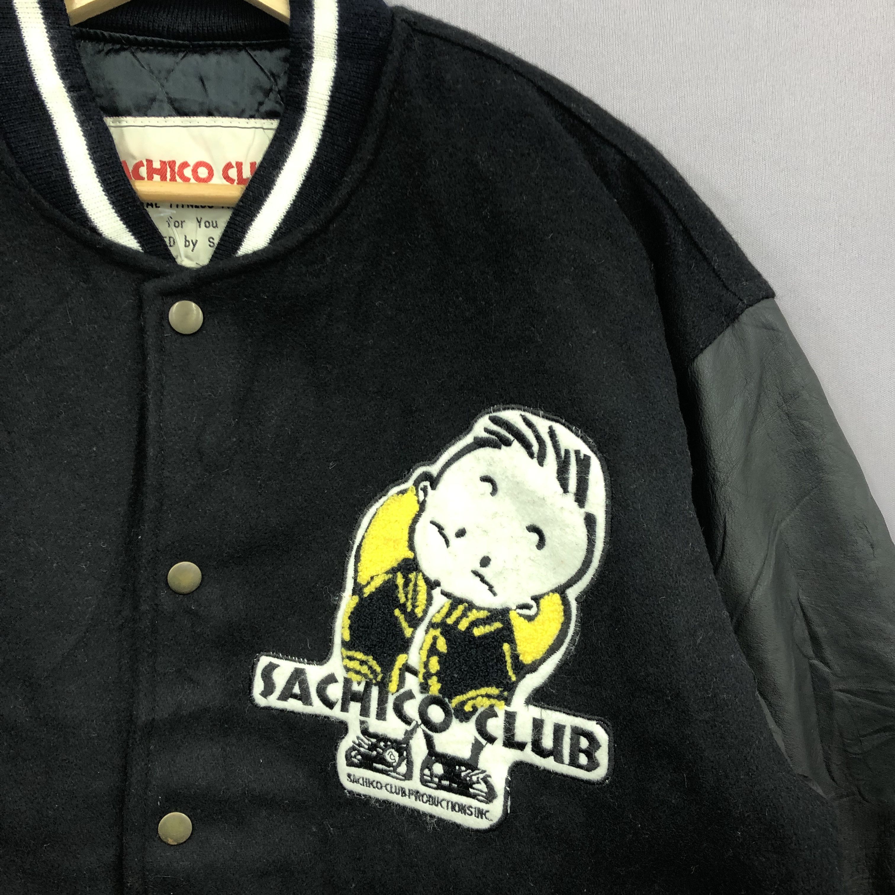 Japanese Brand Vintage Harajuku Sachico Club Leather Varsity Leather Jacket Size US L / EU 52-54 / 3 - 5 Thumbnail