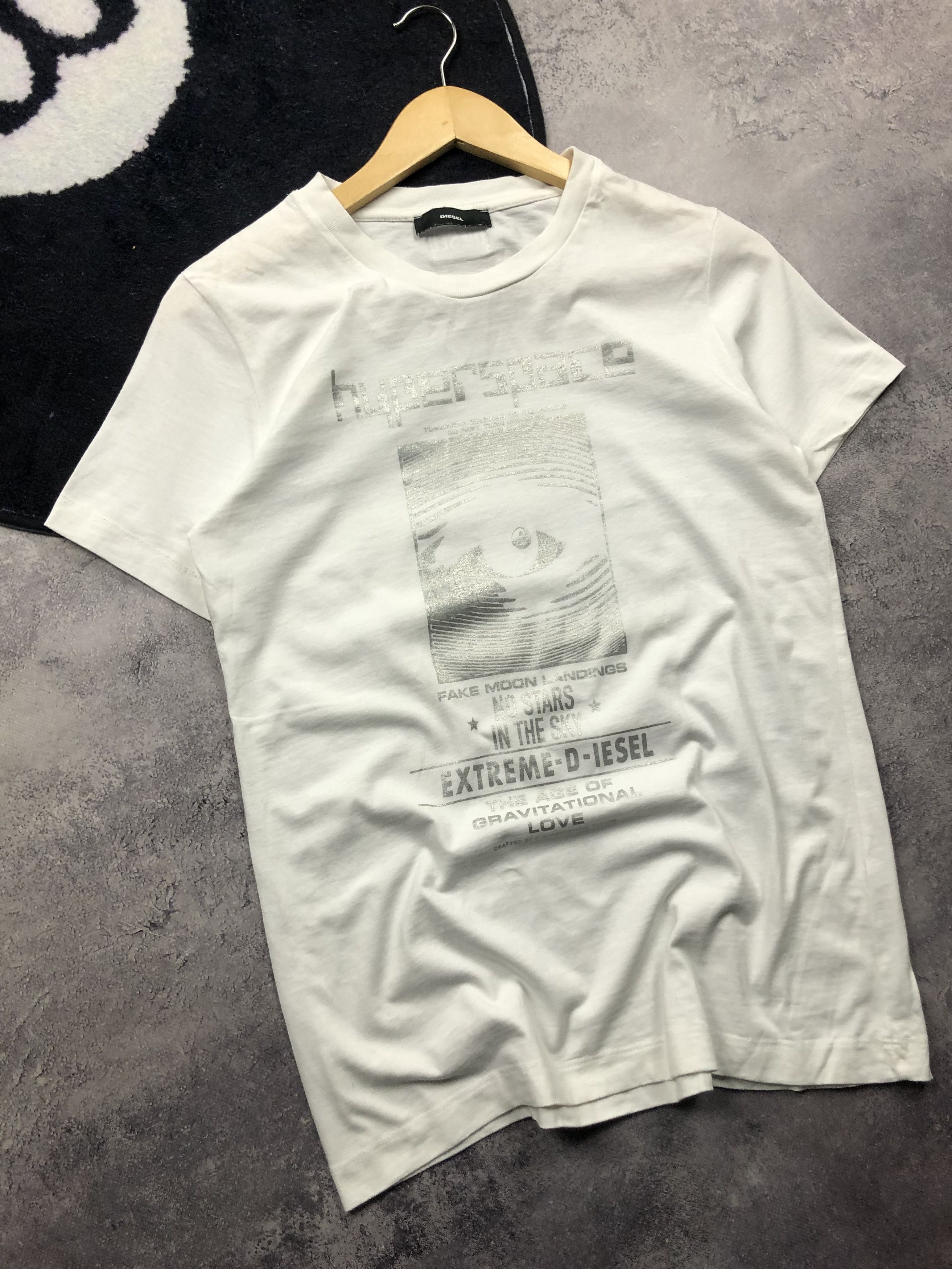 Diesel DIESEL Big Logo White Tshirt Streetwear Casual Superspace Size US M / EU 48-50 / 2 - 3 Thumbnail