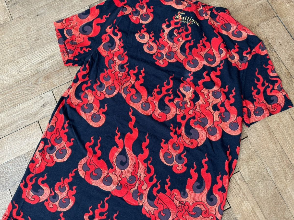 John Galliano Galliano Fire Flame T-Shirt S Size US S / EU 44-46 / 1 - 9 Thumbnail