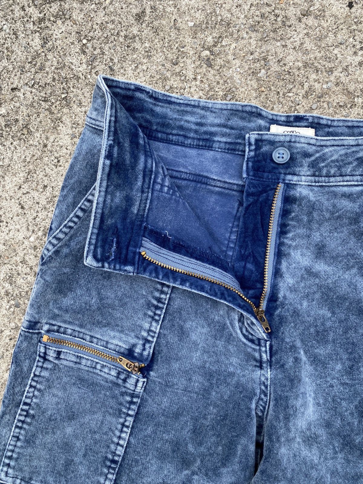 Japanese Brand × Otto 1990s - Otto Velvet Multipocket Flare Pant Size 28" / US 6 / IT 42 - 13 Thumbnail