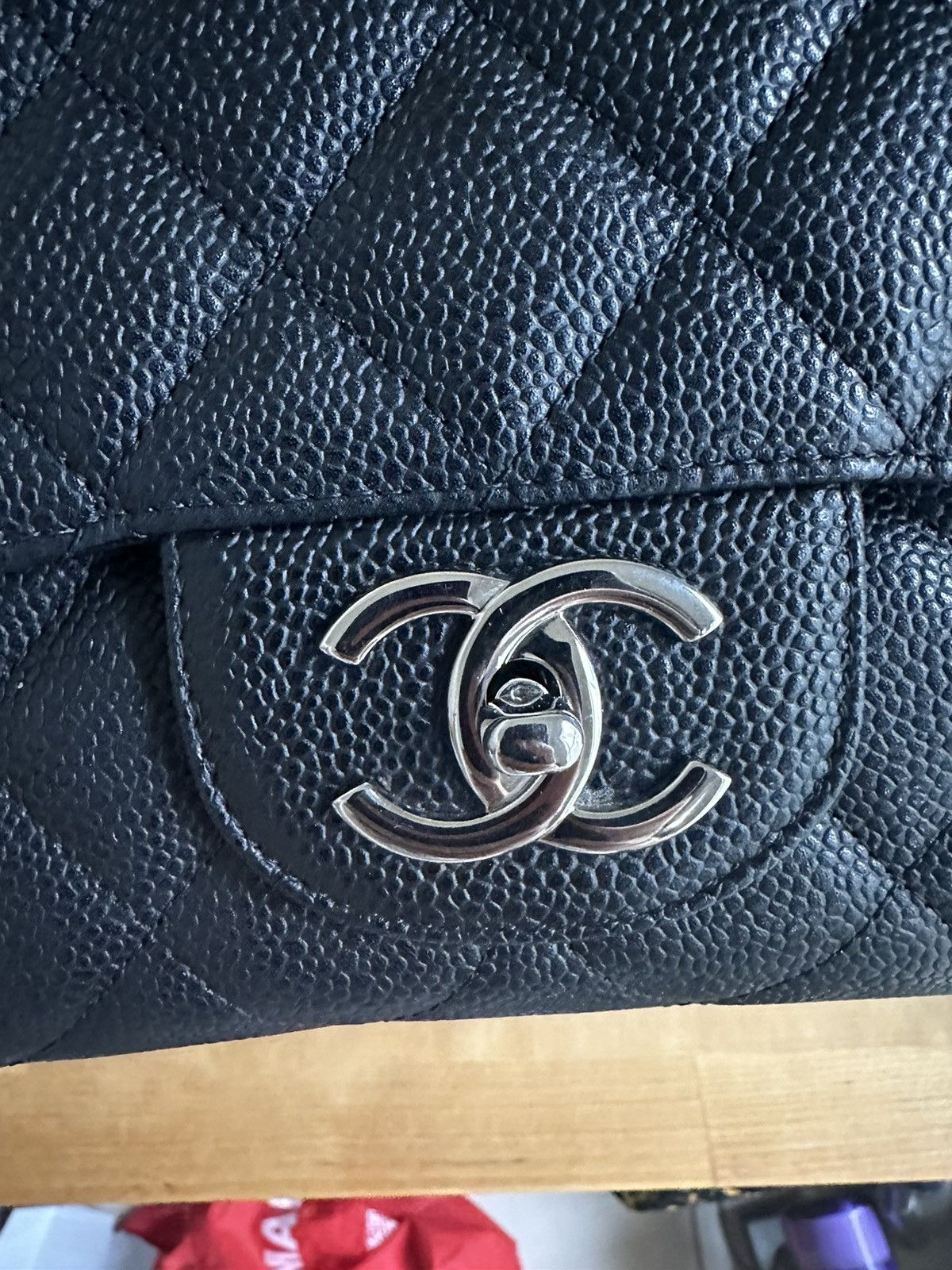 Chanel Chanel Double Flap Maxi Caviar Leather Size ONE SIZE - 6 Thumbnail