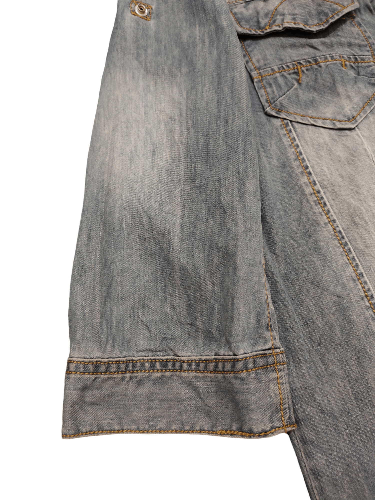 Tornado Mart Tornado Mart Double Pocket Denim Shirt Size US M / EU 48-50 / 2 - 7 Thumbnail